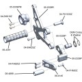 WOODCRAFT Honda CBR1000RR (2017+) Complete Rearset Kit WOODCRAFT Honda CBR1000RR (2017+) Complete Rearset Kit